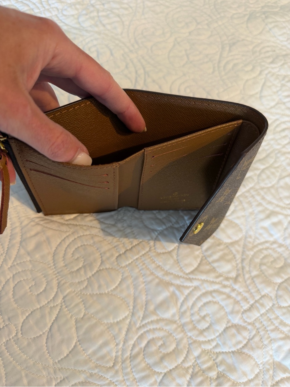 Louis Vuitton Monogram Canvas Small Envelope Wallet in Brown - Picture 4 of 4